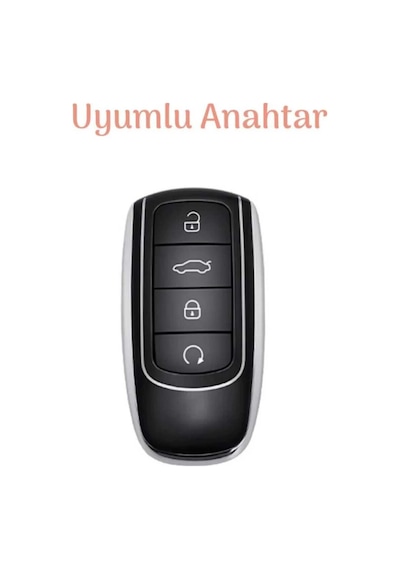 Gma Keys Chery Tiggo 8 Pro Omoda 5 Tiggo 7 Avantgarde Jaaeco Nano Anahtar Kılıfı Füme Gümüş Silver Renk