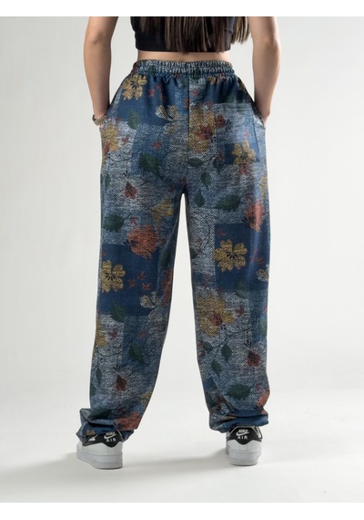 Cocopelli Paça Ayarlamalı Çiçek Desenli Jogger Pantolon Coc2804 Desenli