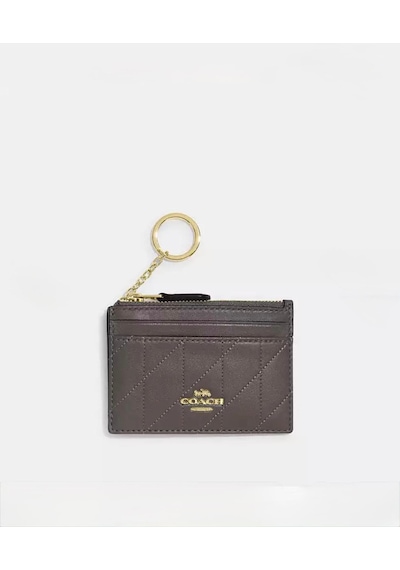 Coach Mini Id Skinny Case Kartlık Gri