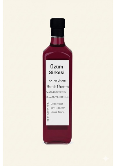 Aktar Diyarı Üzüm Sirkesi 1 L