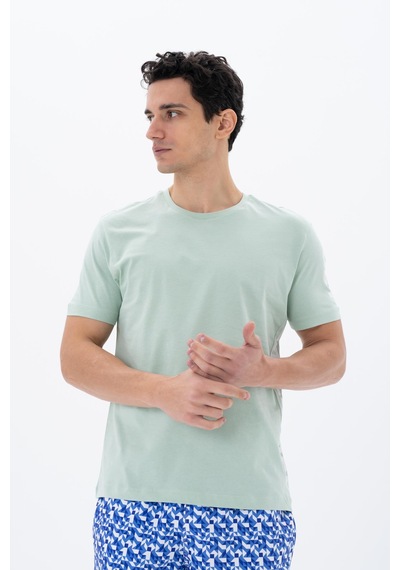 AR-MA Arma Erkek Regular Fit Bisiklet Yaka Tişört Y25344404701 Yeşil