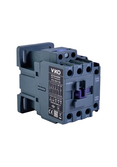 11 S Kontaktör 25a 1no 1nc 230v Bobinli