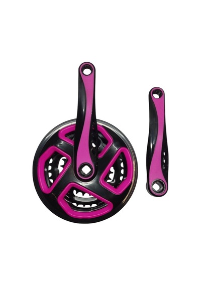 Bisiklet Aynakol Sağ Sol Takım 3 Lü Dişli- 24/34/42t X 170mm Siyah Pembe Renk
