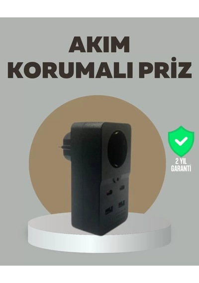 Home Akıllı Akım Dengelemeli Priz 2500w 4 Usb Type C Çıkışlı Diğer