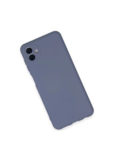 Newface - 752 - Samsung Galaxy A04e Kılıf Nano İçi Kadife Silikon - Edntrend - - Gri
