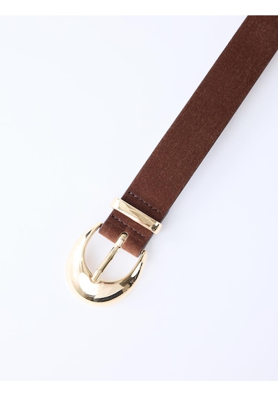 Jimmy Key Kahverengi Metal Tokalı Süet Görünümlü Kemer 5ww415459800