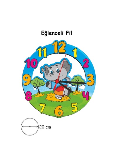 Ahşap Saat Boyama Boyama Etkinlik Seti