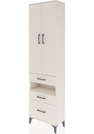 Arges Dolap 3 Raflı 3 Çekmeceli Tek Askılı 60x30x221 Aytaşı-aytaşı Aytası
