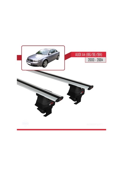 Audi A4 B6/8e/8h 2000-2004 Arası İle Uyumlu Ace-4 Ara Atkı Tavan Barı Gri