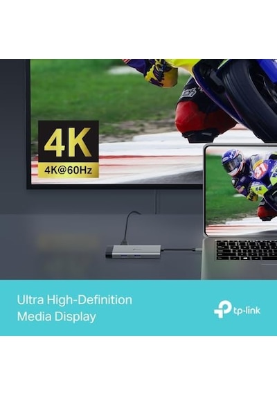 Uh6120c, 1 Hdmı, 1 100w Hızlı Şarj Portu, 1 Usb-c, 2 Usb-a 3.0 Port Ve Type C Den Gigabit Ethernet Dönüştürücü 01