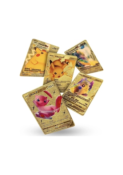 Orijinal Pokemon Kart Gold Serisi 10'lu Paket - Pokemon Oyun Kartları - Pikachu Koleksiyonluk Kart Pokemon