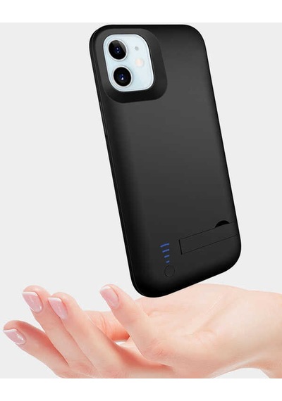 Apple Uyumlu iPhone 12 Uyumlu Zore Şarjlı Kılıf-siyah Siyah -
