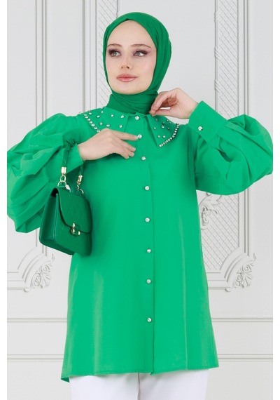 Sevitli Yakası Taş Çakım Tunik-benetton Yeşili-3644-benetton Yeşili Benetton Yeşili Sevitli Yakası Taş Çakım Tunik-benetton Yeşili-3644-benetton Yeşili Benetton Yeşili