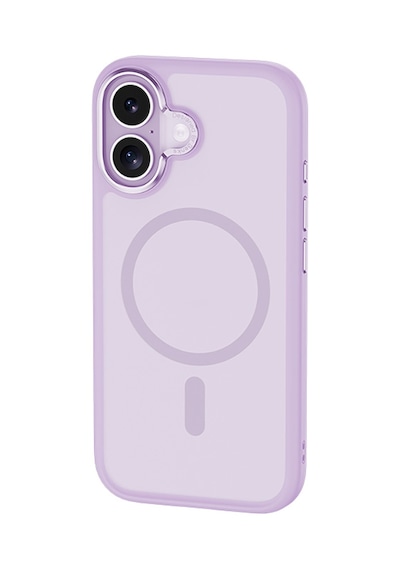 Apple Uyumlu iPhone 17  Kılıf M-safe Şarj Özellikli Benks Mist Magnetik Kapak Açık Mor Açık Mor