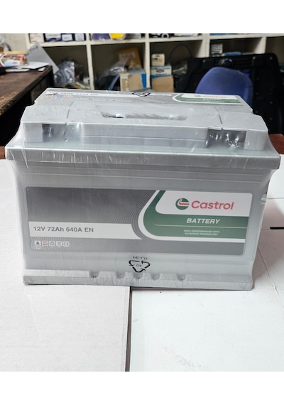 Castrol 12 V 72 Ah 640 A Akü Yüksek Kalite