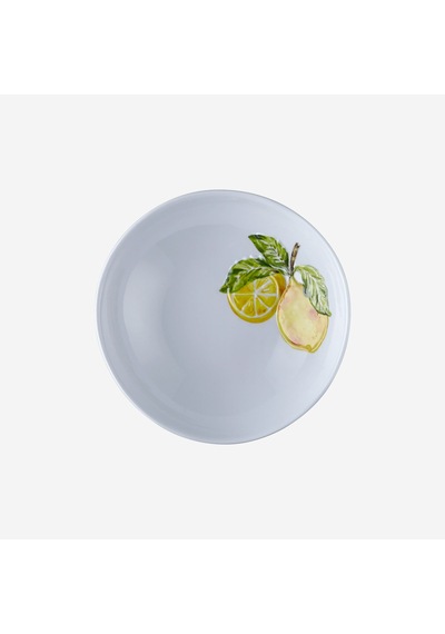 Beyaz Melamin Çukur Tabak 20 Cm