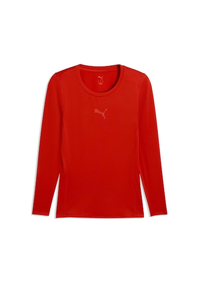 Puma Teamlıga26 Baselayer Erkek Uzun Kollu Dar Kesim Tişört 660451 01 Kırmızı