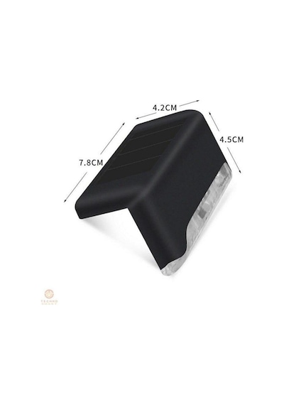 1 Adet Köşebent Merdiven Veranda Solar Güneş Enerjili Bahçe Led L (540455109) Diğer