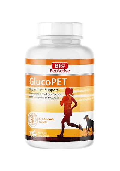 Bio Petactive Glucopet Kedi Ve Köpekler İçin 60 Adet Eklem Güçlendirici Tablet 90 Gr.