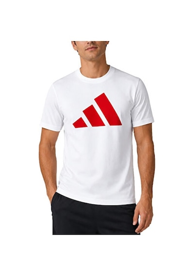 Adidas Custom Cotton Logo Tee M Erkek Futbol Antrenman Tişörtü Im7853 Beyaz