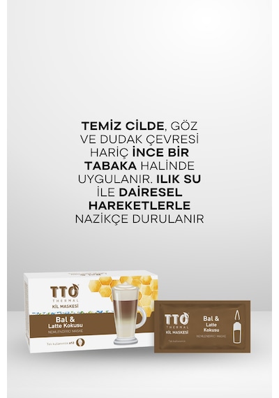 Tto Thermal Kil Maskesi Bal ve Latte Kokusu Nemlendirici Maske 12 Adet