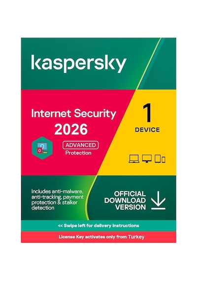Kaspersky Internet Security/standard Win/mac/ios/and - 1 Cihaz 365 Gün Djjital Kod