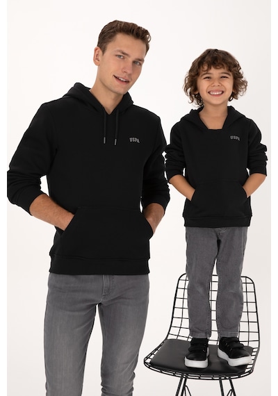 U.S. Polo Assn. Erkek Çocuk Siyah Basic Sweatshirt 50313808-VR046