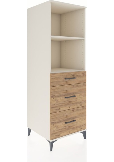 Kronos Dolap 2 Raflı 3 Çekmeceli 60x59x182 Aytaşı-çam Aytaşı
