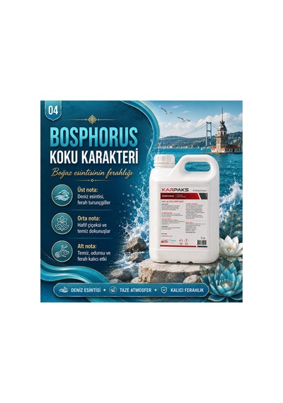 Bosphorus Halı Ve Oda Parfümü 5 L Ferah Ve Dengeli Koku Profesyonel Kullanım