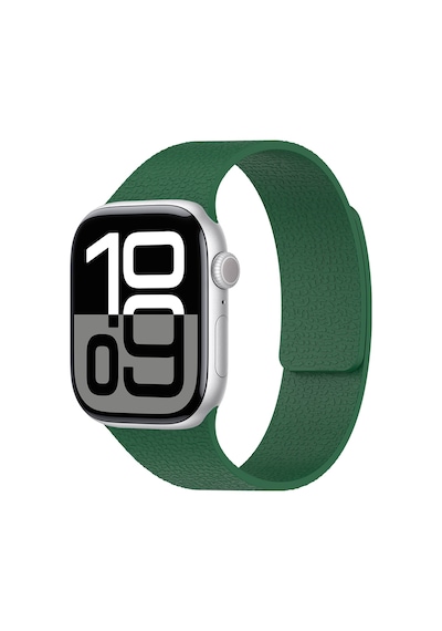 Watch 7 41mm Mkst Krd-136 Kabartma Desenli Silikon Kordon - Yeşil