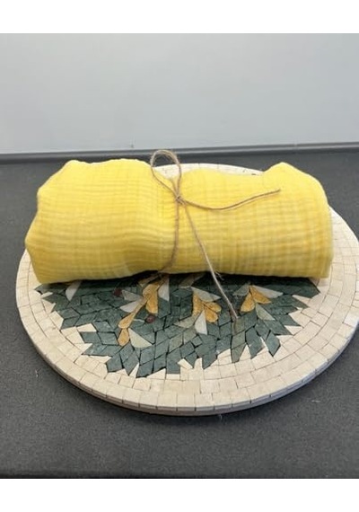 Müslin Kumaş Bebek Battaniyesi 95x95 Cm 36 Derece Üstü