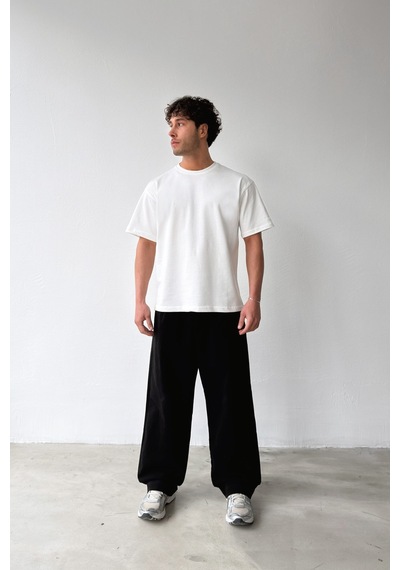 Flaw Atelıer Basic Oversize Fit Ekru Tişört-29500