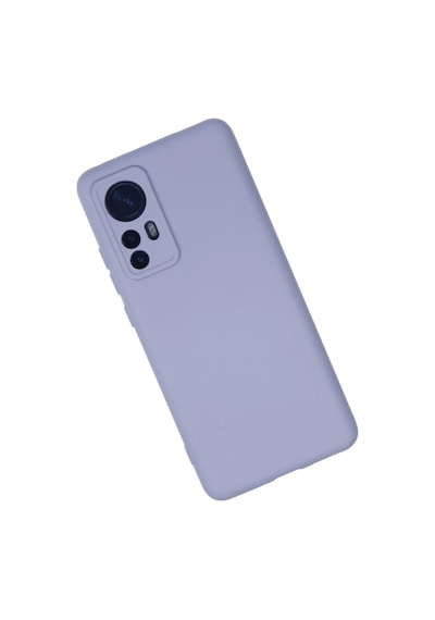 Xiaomi Mi 12 Kılıf Nano İçi Kadife Silikon - Lila Düz Renkli