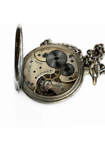 Omega Antika İsviçre Cep Saati 15 Jewels Mekanik Orijinal 1920'ler Koleksiyonluk