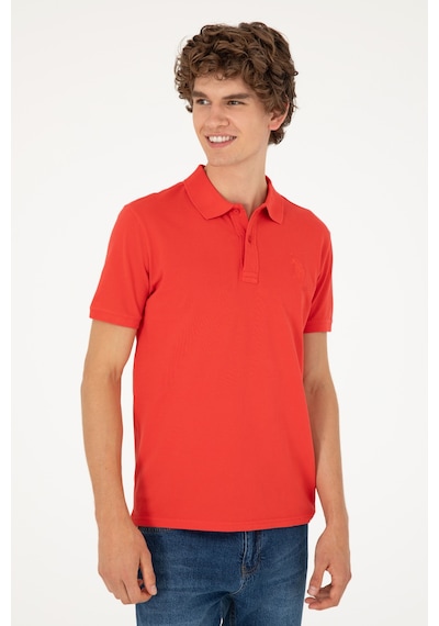 U.S. Polo Assn. Erkek Slim Fit Polo Yaka Kırmızı Basic Tişört 50294207-VR030 U.S. Polo Assn. Erkek Slim Fit Polo Yaka Kırmızı Basic Tişört 50294207-VR030