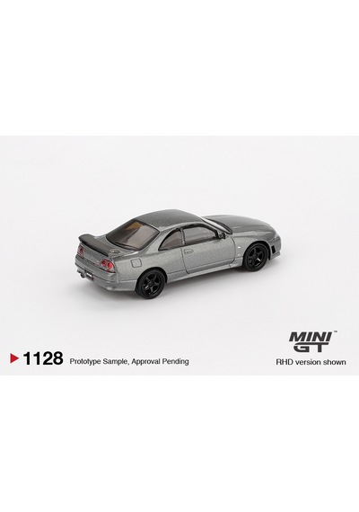 1:64 Ölçek Mini Gt Nıssan Skyline Gt-r Dark Metal Gray Diecast Metal Minyatür Model Araba 5cm