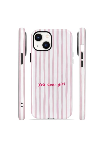Apple iPhone Uyumlu 15 Vorian Çift Katmanlı Kılıf You Can Girl