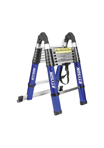 Tyson Pro Series Alüminyum Teleskopik Merdiven 440 Cm 14 Basamaklı 150 Kg Kapasiteli - Tys9149