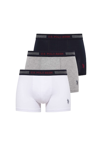 U.S. Polo Assn. U S Polo Assn Erkek Çok Renkli 3 Lü Boxer 2962 Lacivert Gri Melanj Beyaz U.S. Polo Assn. U S Polo Assn Erkek Çok Renkli 3 Lü Boxer 2962 Lacivert Gri Melanj Beyaz
