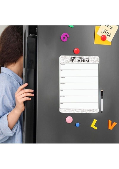 Hafalık Menü Magnet Planlayıcı , Katlanabilir Silinebilir Mıknatı