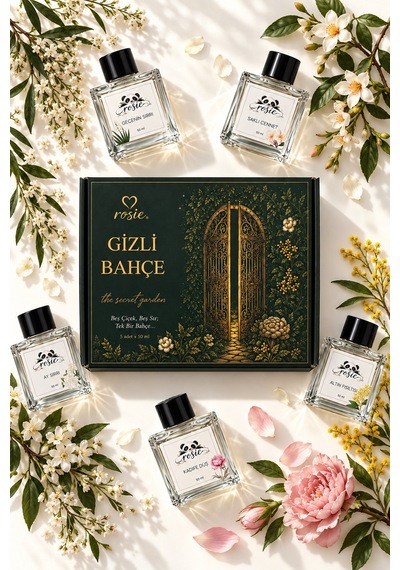 Rosie Gizli Bahçe 5 Li Çubuklu Oda Kokusu Hediye Seti 5 X 50 Ml The Secret Garden Fresh