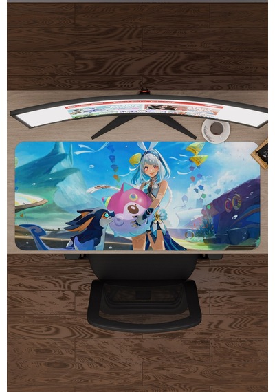 Mualani Genshin Impact Anime Gacha V5 - 90x40 Xxl Gaming Mouse Pad Fare Altlığı
