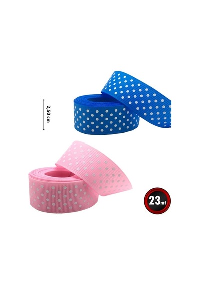 Grogren Kurdele, 2,5 Cm X 23 Mt - Renk Seçenekli Puanlı -