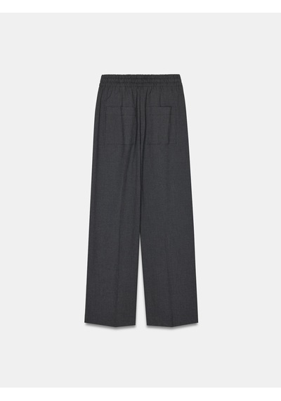 Dilvin 72164 Beli Lastikli Süet Pantolon-antrasit Antrasit