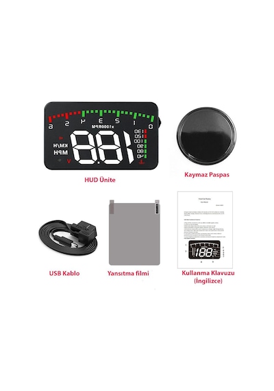 Dailytech Hud Head Up Display 3.5 İnç Obd Sanal Gösterge Paneli