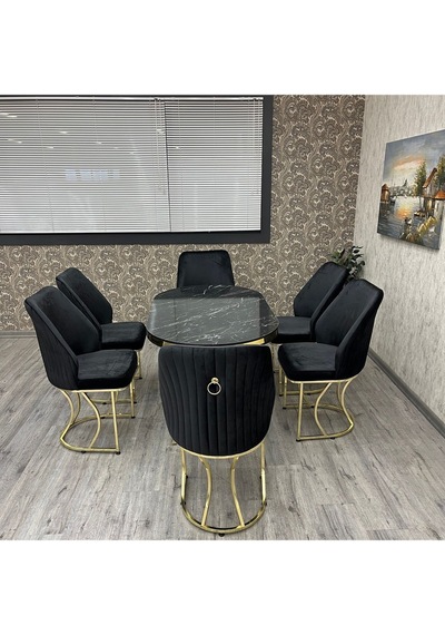 Asalet Mutfak Yemek Masası Takımı - Mutfak Masa Sandalye Takımı - 6 Kişilik Mutfak Masası Takımı Gold Asalet Mutfak Yemek Masası Takımı - Mutfak Masa Sandalye Takımı - 6 Kişilik Mutfak Masası Takımı Gold