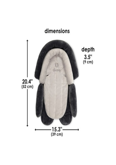 Diono Cuddle Soft 2’Si 1 Arada Bebek Destek Minderi (Gray Arctic)