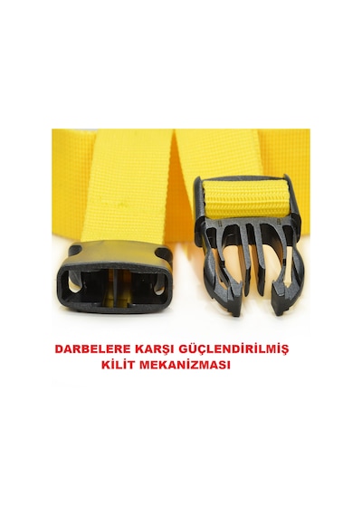 Tarix Valiz Kemeri 2 Adet + Etiket 1 Adet + Şeffaf Pasaport Kılıfı 1 Adet Sarı