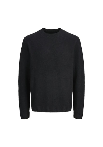 Jack & Jones Jack&jones 12286144 0 Yaka Erkek Triko - Siyah