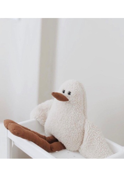 Çocuk Bebek Uyku Arkadaşı Duffy Ördek- Peluş Ördek, Uzun Bacak Kuş